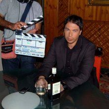 Giuseppe Milazzo Andreani sul set del dramma The Fall of Redemption