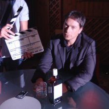 Giuseppe Milazzo Andreani sul set del film The Fall of Redemption