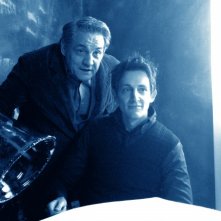 Pietro Ragusa (Vladimiro Chenier, protagonista) e Francesco Salvi (prof. Chenier) in una scena di Butterfly Zone - Il senso della farfalla