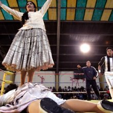 Una sequenza del film Mamachas del Ring