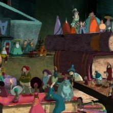 Una scena del film d'animazione Nat e il segreto di Eleonora, in cartellone al Festival del Film di Roma 2009