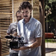 Un'immagine scattata sul set del film Sotto il Celio Azzurro (2009)