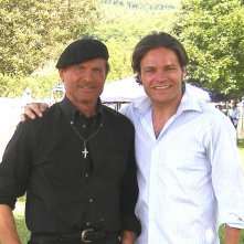 Barbato De Stefano accanto a Terence Hill sul set di Don Matteo 7