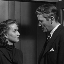 Gregory Peck e Alida Valli in una scena del film Il caso Paradine ( 1947 )
