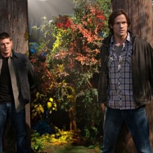Jared Padalecki e Jensen Ackles in una scena dell'episodio 'Fallen Angel' di Supernatural