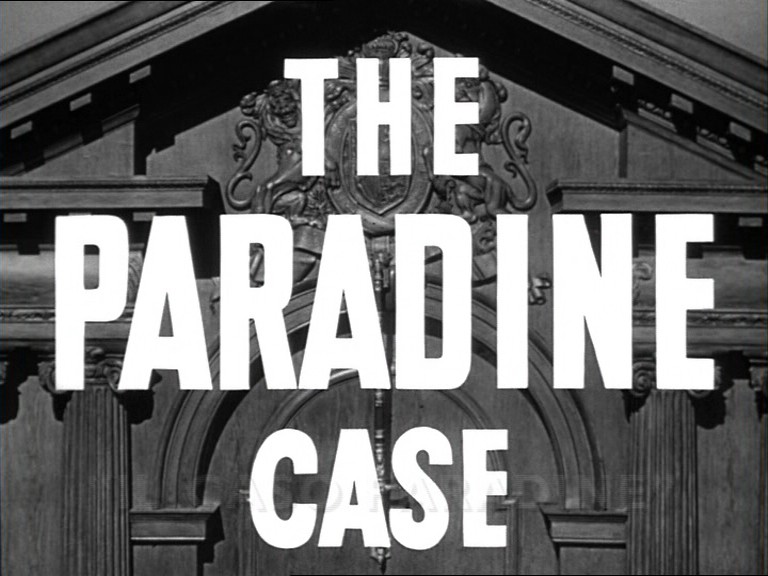 Titoli Di Testa Del Film Il Caso Paradine 1947 133806