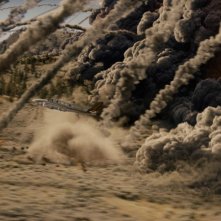 Una spettacolare esplosione in una scena di 2012, di Roland Emmerich
