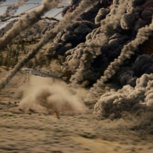 Una spettacolare esplosione in una scena di 2012, di Roland Emmerich