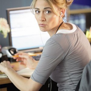 Deanne Bray in una scena di Hysterical Blindness dalla stagione 4 di Heroes