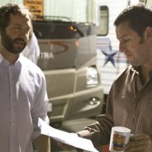 Judd Apatow e Adam Sandler sul set del film film Funny People