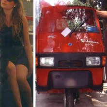 Rita Bellacosa e l'Ape rosso fuoco da lei regalato al divo George Clooney.