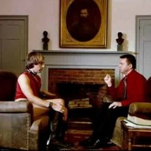 Sacha Baron Cohen nei panni di Bruno a colloquio con un sedicente terapeuta esperto nella 'guarigione' degli omosessuali.