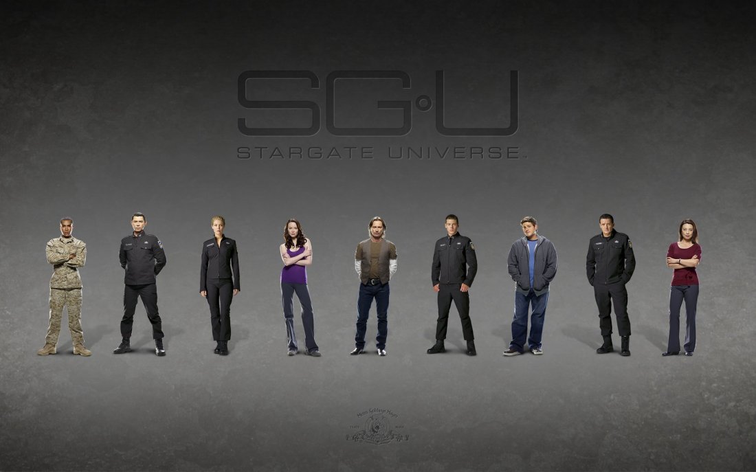 Un Wallpaper Con Il Cast Principale Di Stargate Universe 134919