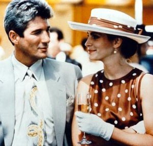 Richard Gere e Julia Roberts in una scena di Pretty Woman