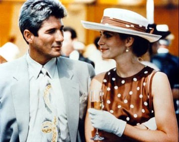 Richard Gere e Julia Roberts in una scena di Pretty Woman