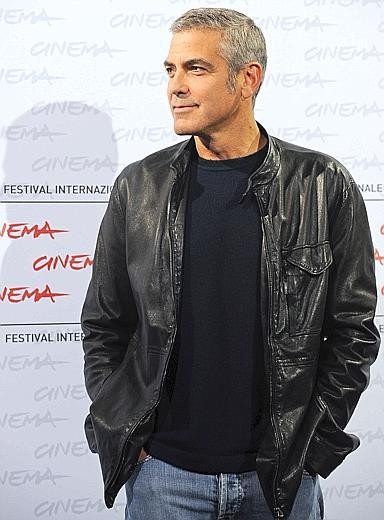 Roma 2009 George Clooney Presenta Tra Le Nuvole 135039