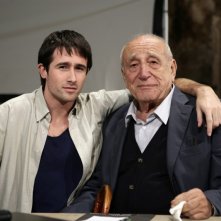 Pierpaolo Camplone e Arnoldo Foà sul set de Le ombre rosse