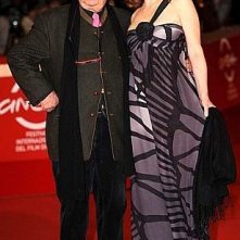 Festival di Roma 2009 - red carpet 'piccante' per Tinto Brass e la sua ultima musa, Caterina Varzì