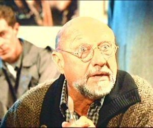 Donald Pleasence in una scena del film Phenomena ( 1985 )