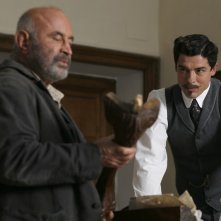 Alessandro Gassman e Bob Hoskins in una scena della fiction Pinocchio