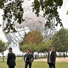 CSI New York: Eddie Cahill, Gary Sinise e Melina Kanakaredes nell'episodio Manhattanhenge