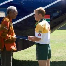 Matt Damon E Morgan Freeman In Una Scena Di Invictus 136156