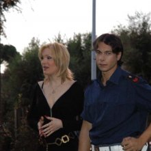 Giuseppe Milazzo Andreani sul set della fiction La luna di Roma