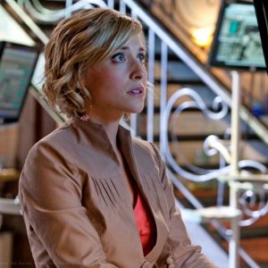 Una scena dell'episodio Kandor di Smallville con Allison Mack