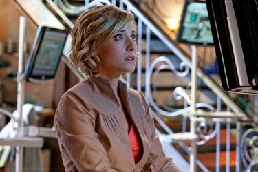 Una scena dell'episodio Kandor di Smallville con Allison Mack