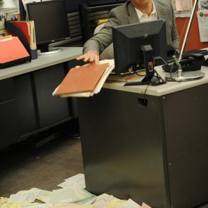 DiNozzo (Michael Weatherly) nell'episodio Power Down di Navy NCIS