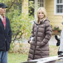 Frank Langella, Cameron Diaz e Richard Kelly sul set di The Box, di Richard Kelly