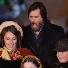 Jim Carrey Durante Una Performance Canora In Occasione Della Premiere Londinese Di A Christmas Carol 137202