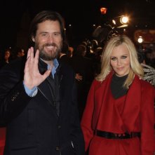 Jim Carrey e Jenny McCarthy alla premiere di A Christmas Carol