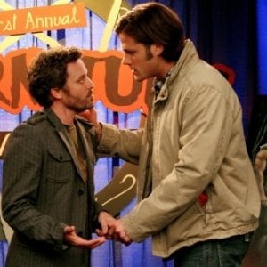 Supernatural: Rob Benedict e Jared Padalecki nell'episodio The Real Ghostbusters