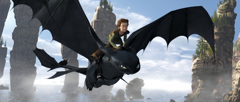 Una immagine del film Dragon Trainer (How to Train Your Dragon)