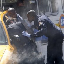 Trauma: Derek Luke in una momento drammatico dell'episodio Home Court