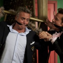 Massimo Ghini e Christian De Sica in una scena di Natale a Beverly Hills