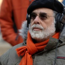 il regista Francis Ford Coppola sul set