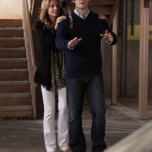 Glee: Jessalyn Gilsig e Matthew Morrison nell'episodio Hairography