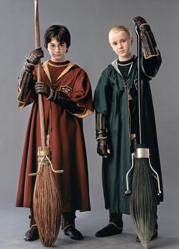 Harry Daniel Radcliffe E Draco Tom Felton In Una Foto Promo Del Film Harry Potter E La Camera Dei Segreti 138449