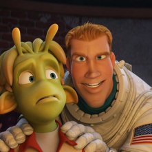 Lem e Chuck in una scena del film d'animazione Planet 51