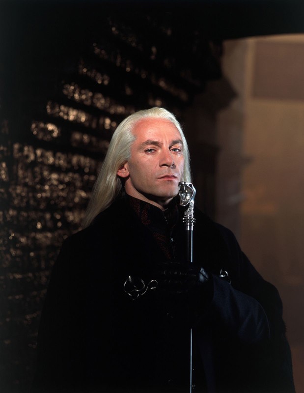 Jason Isaacs in una scena di Harry Potter e la camera dei segreti