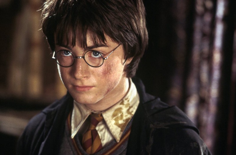 Daniel Radcliffe in un momento del film Harry Potter e la camera dei segreti