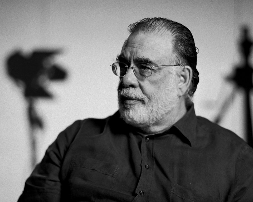 Francis Ford Coppola on the set of the film 