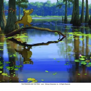 Una scena del film d'animazione targato Disney La principessa il ranocchio (2009)