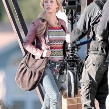 Christina Aguilera sul set di Burlesque.