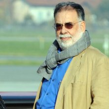 Francis Ford Coppola al suo arrivo a Torino per presentare Segreti di famiglia (Tetro, 2009)