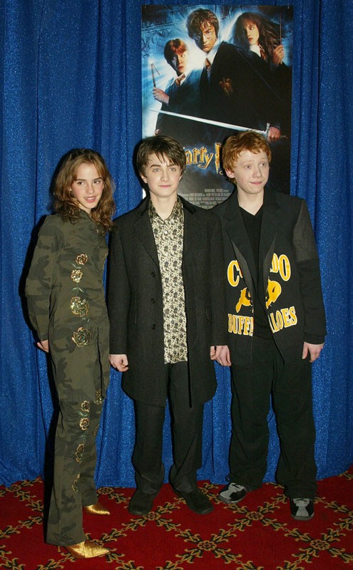 Il Magico Trio Alla Premiere Del Film Harry Potter E La Camera Dei Segreti A New York 139029