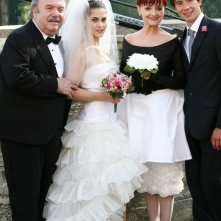 Lino Banfi, Tresy Taddei, Milena Vukotic e Michael Cadeddu in Un medico in famiglia 6