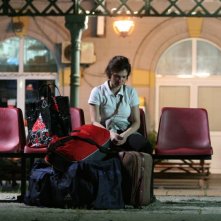 Monica Barladeanu in una sequenza drammatica di Francesca